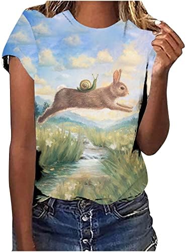 Mulheres Camisetas de Páscoa T-shirt coelho de coelho