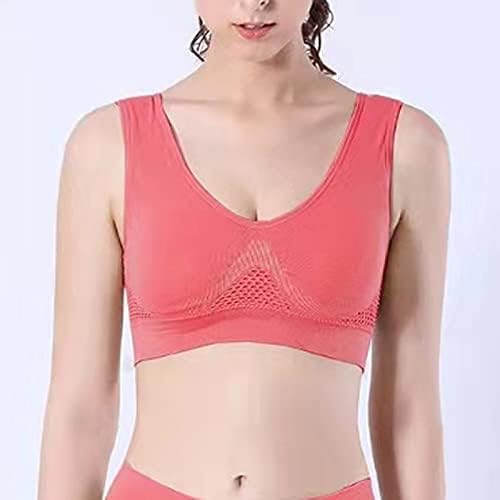 Lingerie feminina Sport Sports sem anel de aço sem suporte de peito ioga colete de corrida 2023 esculpindo-se de gola em U Anti-deslizamento