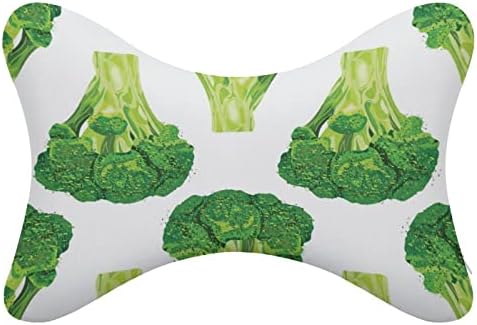 Vilão verde de Brócolis frescos do pescoço do pescoço de 2 poço confortável suporta apoio de pillos de pillow