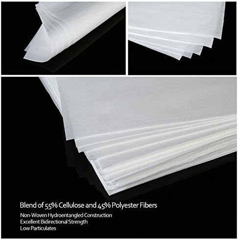 Aawipes Clean Wipes Wipers não tecidos Cellulose/Polysters Blend 12 x 12 para indústrias de laboratório, eletrônica,