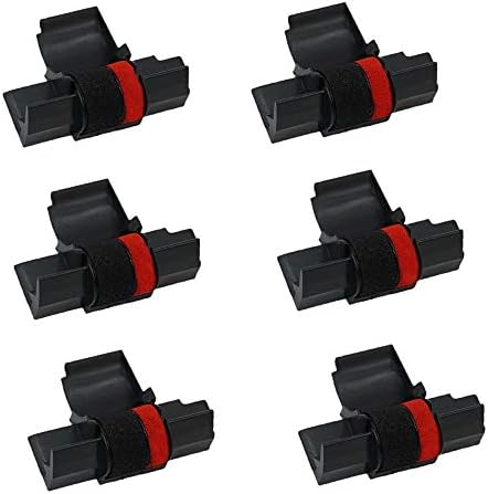 Printerfield IR-40T Roller de tinta Compatível Printina Ribbons Substituição para Casio IR-40T Canon Sharp-Black & Red