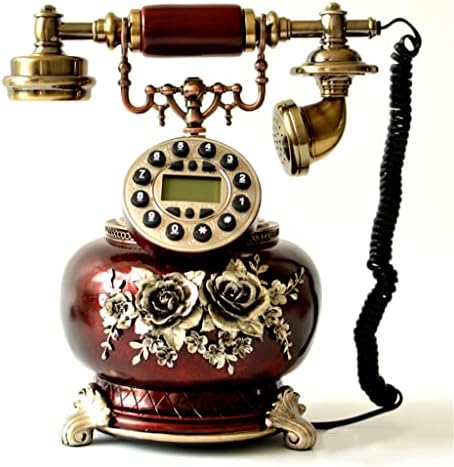 Mmllzel Antique Telephone Crafts Vintage Metal Liquidline Home Ornamentos decorativos Telefone