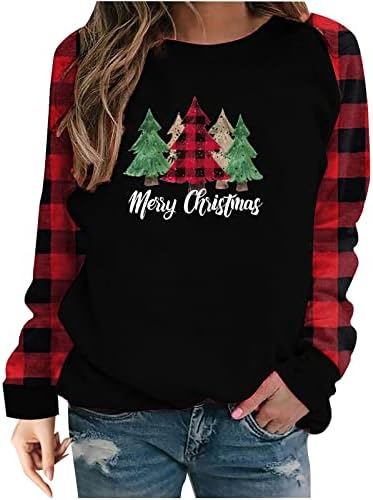 Narhbrg Christmas Plus Size Shirt for Women Xmas Gnome Printe