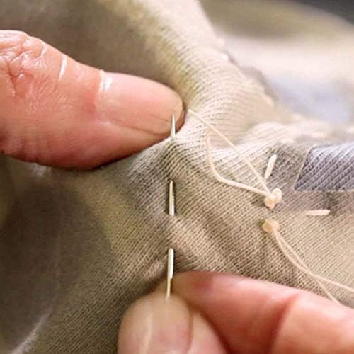 25 agulhas de costura grandes - 5 tamanhos grandes agulhas de costura para a mão em tubo de armazenamento transparente