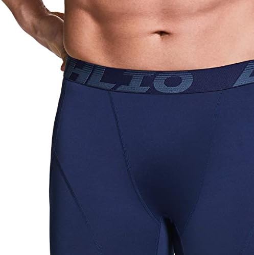 Calças de compressão térmica de Athlio Men, calças justas atléticas e perneiras esportivas, fundo de camada de base de inverno