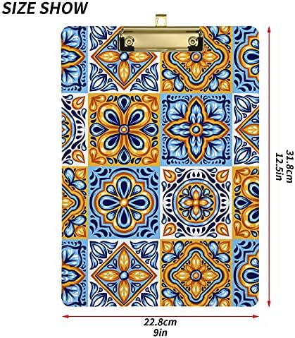 Mandala Talavera Tiles Plástico CLIPBOLATE 9 X12.5 PROVAÇÕES ACRYLICAS COM PLIP