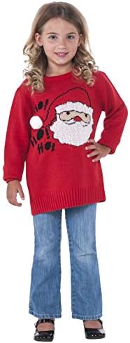 Traje de suéter de Natal do Papai Noel de Rubie, pequeno