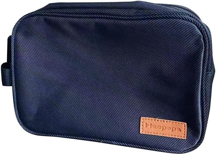 Bolsa de higiene pessoal lxosff para homens, kit extra grande resistente à água com design aberto de duplo lado, saco