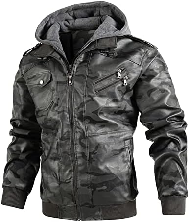 Casacos de inverno ADSSDQ para homens, jaqueta de trecho de manga longa masculina mais tamanho de inverno moleto de inverno