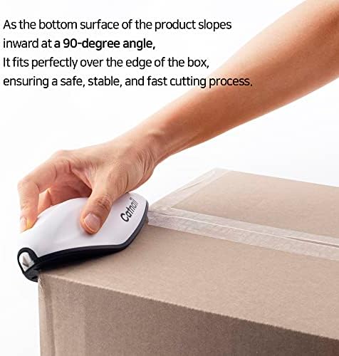 Catnail Safety Box Cutter - Especializado em abrir muitas caixas | Faca de pacote e abridor de caixas para amigas de dedos | Ambos o