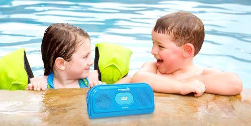 Pyle portátil IPX7 Sorador de chuveiro à prova d'água - Mini alto -falante de bateria compatível com Bluetooth ao ar livre Sistema