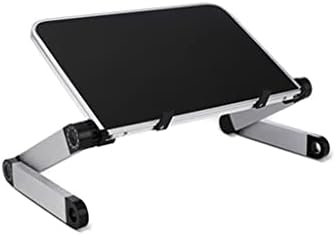 N/A Ajustável Laptop Stand Stand Portable Aluminium Ergonomic for TV Bed Sofá PC Notebook Stand com Mouse Pad Pad