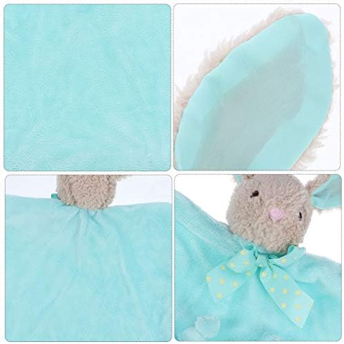 Kisangel 1pc Baby Plush Toalha Baby Segurança Cobertor de segurança Plantas de bebê manta de coelho em forma de coelho