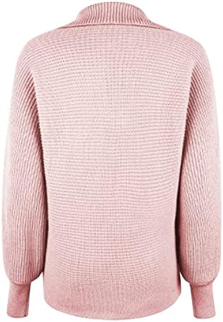 Suéter adolescente suéter mulher moda moda cor sólida v pescoço de manga longa malha malha