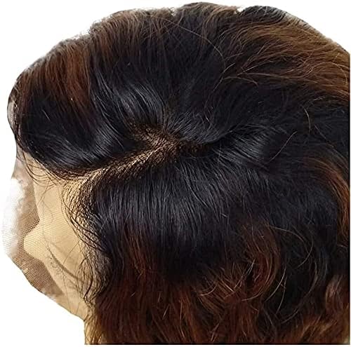 Peruca de substituição de cabelo xzgden, moda de moda com tecido de peruca feminina de renda dianteira preto