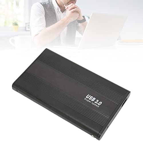 Gabinete de disco rígido DIYEENI USB 3.0, gabinetes externos de alumínio de 1 TB para SSD HDD, suporte a quente, plug and play