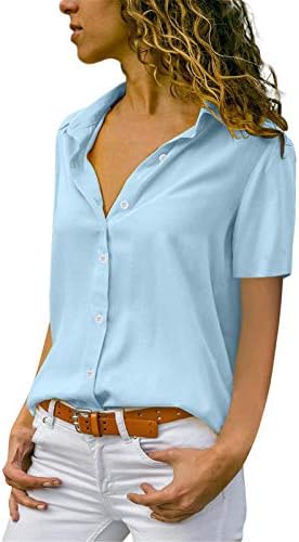 Camisas de manga curta para mulheres moletons da moda Casual Crepagem Casual Crepinho Pescoço Luzes Plus Tamanho Vintage