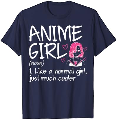 Camiseta de Merch de Anime Amages de Definição de Anime Girl