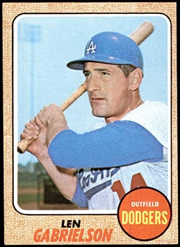 1968 Topps 357 Len Gabrielson Los Angeles Dodgers Dean's Cards 5 - Ex Dodgers