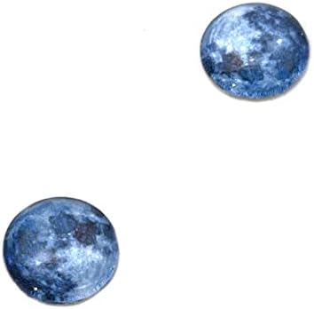 Cabochons de olho de vidro da lua azul para pingente que faz arames jóias embrulhadas taxidermia artesanal ou esculturas