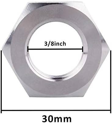 Dernord Cast Pipe encaixe de aço inoxidável 304 FEMAN HEX LOCKNUT 3/8 polegadas NPT