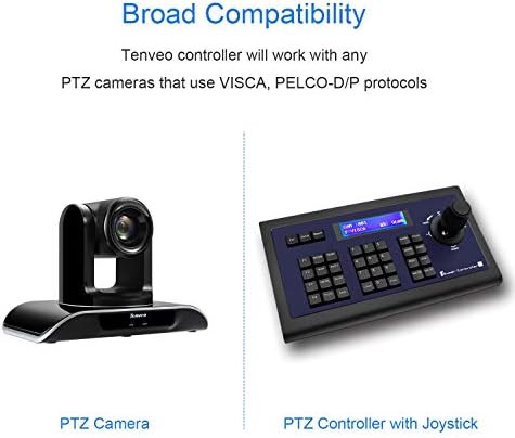 Tenveo 20x PTZ Camera + PTZ Controller com joystick
