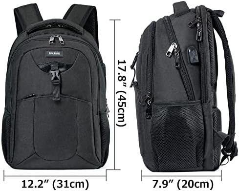 Mochila de laptop de viagem para homens, mochilas escolares para meninos adolescentes, pacote traseiro resistente à