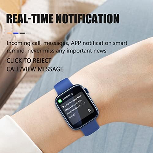 MoreSec Smartwatch que pode chamar e enviar texto, Smartwatch Smartwatch de 1,8 polegada HD Touch para Android e IOS