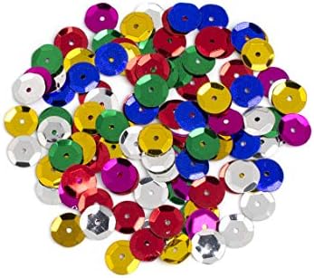 Cusino DIY Multicolor Rainbow 10mm lantejas em concha, 120pc