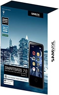 Samvix SmartBass 7.0 32 GB Kosher MP3 Player com teclado Touch