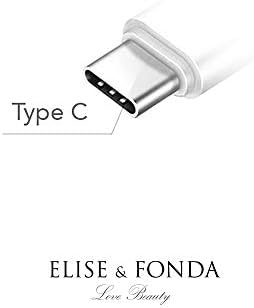 Elise & Fonda TP175 Tipo-C Porta de carregamento USB CRISTAL ANTI-POL