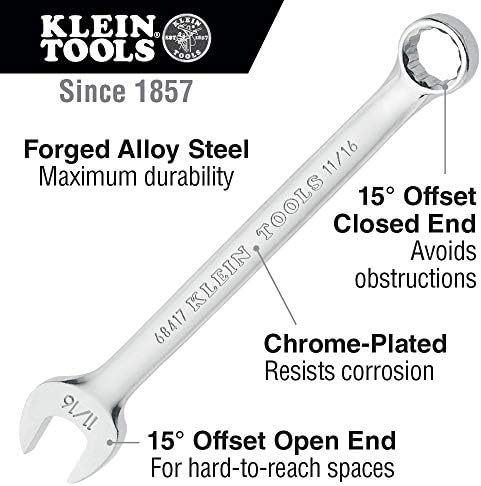 Chave de combinação, ferramentas Klein de 9/16 polegadas 68415