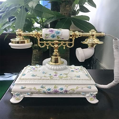 Dlvkhkl American Antigo Craft Europeu Vintage Ventiva antiquada Decorativa Rústico Antigo Home Telefone Fixo
