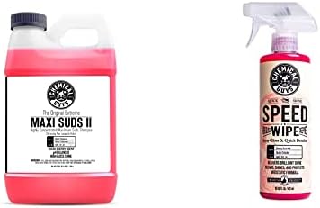 Caras químicos CWS_1011_16M Pacote de partida para lavagem de carros - Maxi -Suds II Sabão de lavagem de carro, 16 oz, perfume