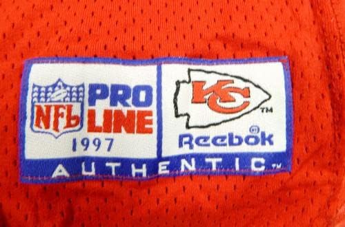 1997 Chefes de Kansas City Donnell Bennett #30 Jogo emitido camisa vermelha 42 DP32101 - Jerseys de Jerseys usados ​​da NFL não assinada