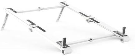 Suporte de ondas de caixa e montagem compatível com asus zenbook s - stand de alumínio de bolso 3 em 1, portátil e de vários ângulos de ângulo - prata metálica