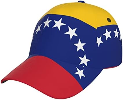 Meiinwan Bandeira de beisebol atlético da Venezuela orgulhosa Snapback Baseball Hat Black