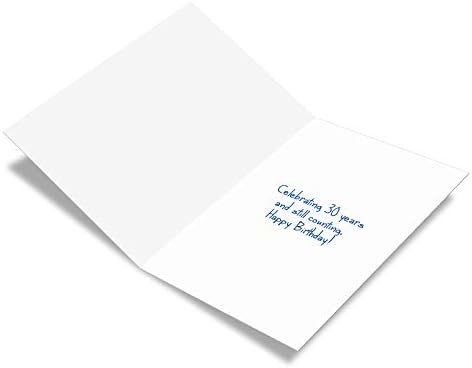 Nobleworks - 30º cartão de feliz aniversário engraçado - piada noteCard para aniversários, 30 anos de idade - count
