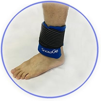 Snowge 2 pacote de gel de gelo quente ou frio com 1 envoltório de joelho/tornozelo para lesões alívio da dor （Arm, cotovelo,