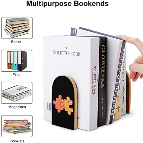 Puzzles engraçados impressos de madeira estampada para livros pesados ​​de prateleira Livro de estandes Decoração para a biblioteca de escritórios em casa