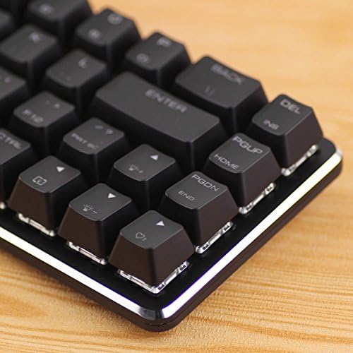 Teclado mecânico teclado teclado gateron switch verde com fio Mini 49 teclado teclado com retroilumes