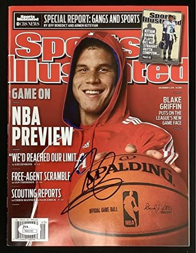 Blake Griffin assinou a Sports Illustrated Mag 15/12/11 sem rótulo Clippers Auto JSA - Revistas Autografadas da NBA