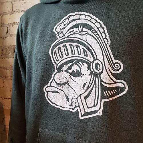 Nudge Nudge Printing Universidade Estadual da Michigan Spartans Gruff Sparty Vintage Hoodie Sweatshirt
