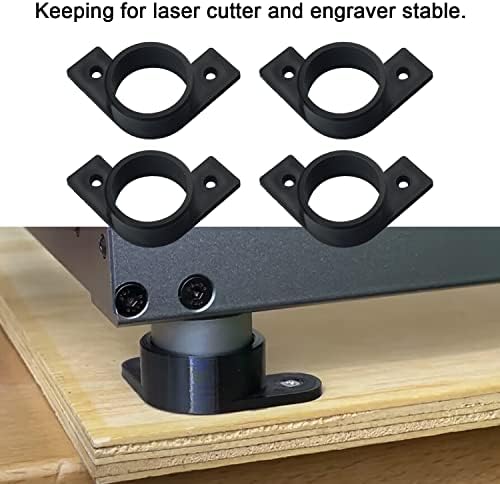 4 PCS Guia de pés a laser compatível com o cortador de laser e a máquina de gravador x-tool D1, mantenha sua máquina