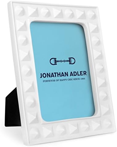 Jonathan Adler Charade Craqueded Frame, White 5 x 7