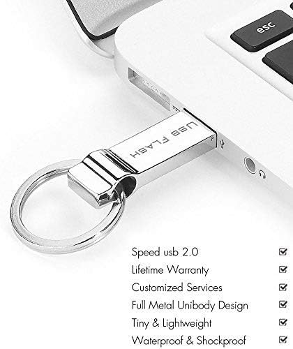 Silamoom impermeável 512 GB USB Drive Flash Drive Memory Stick Stick com chaveiro