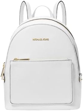 Michael Kors Adina Backpack de couro de seixos médios