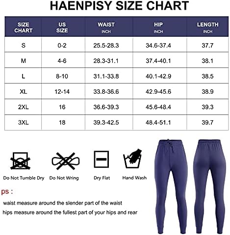 Jogadores de Haenpisy para mulheres calças de ioga de cintura alta com bolsos cônicos de cordão cônico