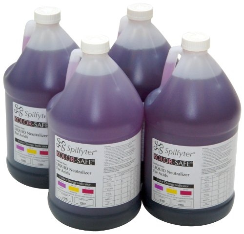 Spilfyter 410004 Specialty Spill Control Liquid Acid Neutrizer, garrafa de 4 litros, caso de 4