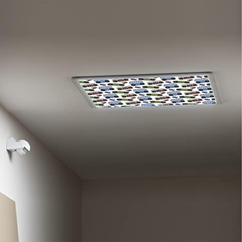 Tampas de luz fluorescentes para o teto dos painéis de difusor de luz-música-fluorescente tampas de luz para sala de